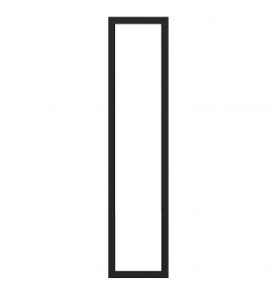Saintes - Made to Measure - Open Frame Full Doors Matt Black