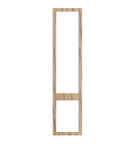 Saintes - Made to Measure - Open Frame Top and Bottom Doors Halifax Natural Oak