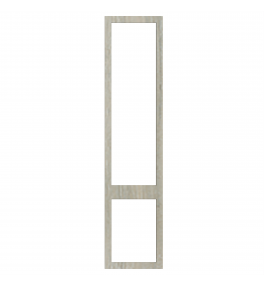 Saintes - Made to Measure - Open Frame Top and Bottom Doors Urban Oak