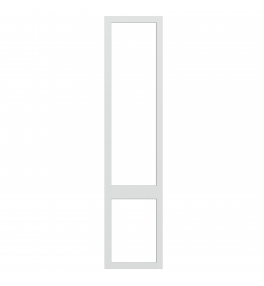 Saintes - Made to Measure - Open Frame Top and Bottom Doors Porcelain White