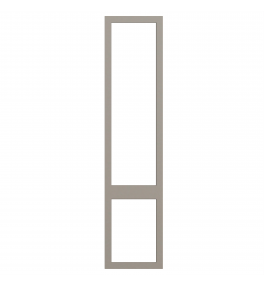 Saintes - Made to Measure - Open Frame Top and Bottom Doors Matt Stone Grey