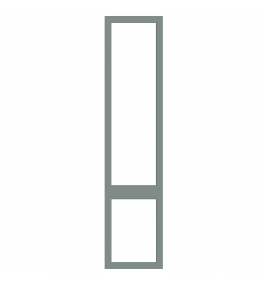 Saintes - Made to Measure - Open Frame Top and Bottom Doors Matt Sage Green