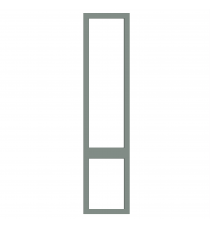 Saintes - Made to Measure - Open Frame Top and Bottom Doors Matt Sage Green