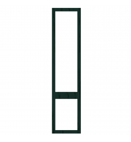 Saintes - Made to Measure - Open Frame Top and Bottom Doors Paint Flow Matt Fir Green