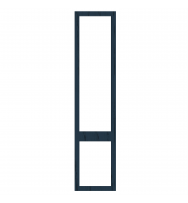Saintes - Made to Measure - Open Frame Top and Bottom Doors Paint Flow Matt Indigo Blue
