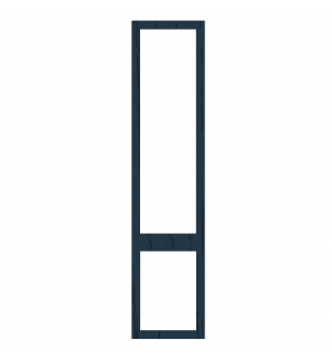Saintes - Made to Measure - Open Frame Top and Bottom Doors Paint Flow Matt Indigo Blue