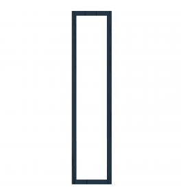 Saintes - Made to Measure - Open Frame Full Doors Paint Flow Matt Indigo Blue