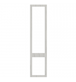 Saintes - Made to Measure - Open Frame Top and Bottom Doors Paint Flow Matt Light Grey