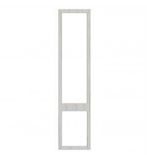 Saintes - Made to Measure - Open Frame Top and Bottom Doors Paint Flow Matt Light Grey