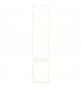 Saintes - Made to Measure - Open Frame Top and Bottom Doors Paint Flow Matt White