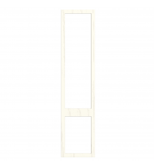 Saintes - Made to Measure - Open Frame Top and Bottom Doors Paint Flow Matt White