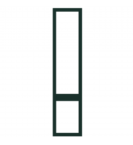 Saintes - Made to Measure - Open Frame Top and Bottom Doors Supermatt Fir Green