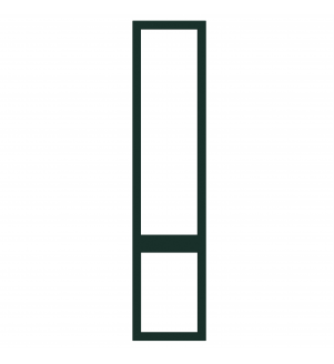Saintes - Made to Measure - Open Frame Top and Bottom Doors Supermatt Fir Green