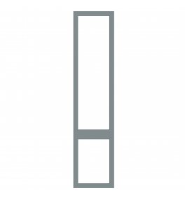 Saintes - Made to Measure - Open Frame Top and Bottom Doors Supermatt Mood Grey