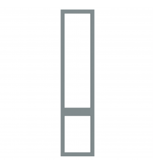 Saintes - Made to Measure - Open Frame Top and Bottom Doors Supermatt Mood Grey