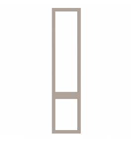 Saintes - Made to Measure - Open Frame Top and Bottom Doors Paint Flow Cashmere