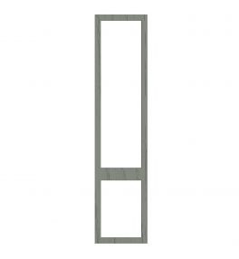 Saintes - Made to Measure - Open Frame Top and Bottom Doors Paint Flow Matt Sage Green