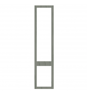Saintes - Made to Measure - Open Frame Top and Bottom Doors Paint Flow Matt Sage Green