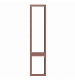 Saintes - Made to Measure - Open Frame Top and Bottom Doors Supermatt Duck Egg
