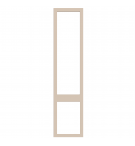 Saintes - Made to Measure - Open Frame Top and Bottom Doors Carat Beige
