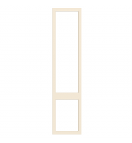 Saintes - Made to Measure - Open Frame Top and Bottom Doors White Grey