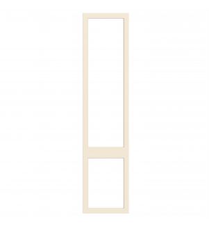 Saintes - Made to Measure - Open Frame Top and Bottom Doors White Grey