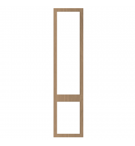 Saintes - Made to Measure - Open Frame Top and Bottom Doors Canella Oak