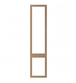 Saintes - Made to Measure - Open Frame Top and Bottom Doors Canella Oak