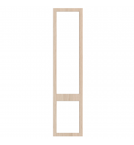 Saintes - Made to Measure - Open Frame Top and Bottom Doors Light Vicenza Oak