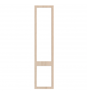 Saintes - Made to Measure - Open Frame Top and Bottom Doors Light Vicenza Oak