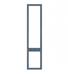 Saintes - Made to Measure - Open Frame Top and Bottom Doors Supermatt Alabaster