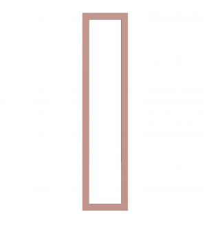 Bordeaux - Made to Measure - Open Frame Full Doors Matt Blush Pink