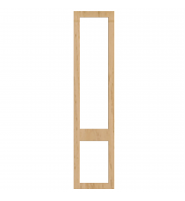 Bordeaux - Made to Measure - Open Frame Top and Bottom Doors Lissa Oak