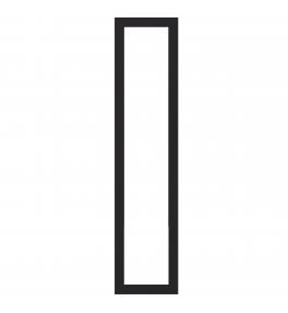 Bordeaux - Made to Measure - Open Frame Full Doors Matt Black