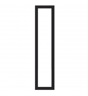 Bordeaux - Made to Measure - Open Frame Full Doors Matt Black