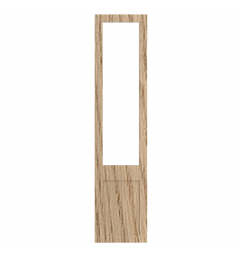 Bordeaux - Made to Measure - Open Frame Top Doors Halifax Natural Oak