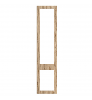 Bordeaux - Made to Measure - Open Frame Top and Bottom Doors Halifax Natural Oak