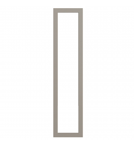 Bordeaux - Made to Measure - Open Frame Full Doors Matt Stone Grey