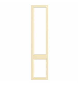 Bordeaux - Made to Measure - Open Frame Top and Bottom Doors Hi Gloss Cream