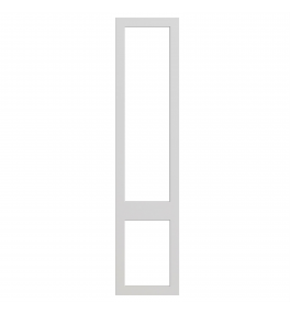 Bordeaux - Made to Measure - Open Frame Top and Bottom Doors Hi Gloss Light Grey