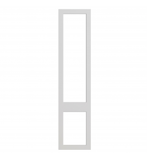 Bordeaux - Made to Measure - Open Frame Top and Bottom Doors Hi Gloss Light Grey