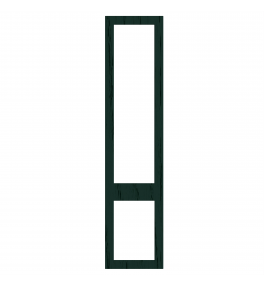 Bordeaux - Made to Measure - Open Frame Top and Bottom Doors Paint Flow Matt Fir Green