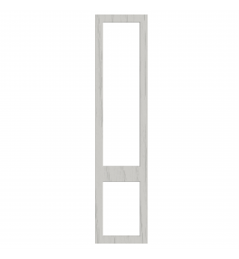 Bordeaux - Made to Measure - Open Frame Top and Bottom Doors Paint Flow Matt Light Grey