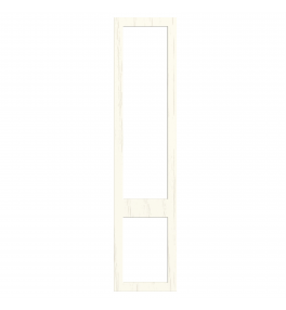Bordeaux - Made to Measure - Open Frame Top and Bottom Doors Paint Flow Matt White