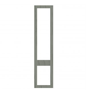 Bordeaux - Made to Measure - Open Frame Top and Bottom Doors Paint Flow Matt Sage Green