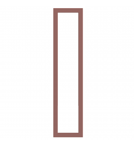 Bordeaux - Made to Measure - Open Frame Full Doors Supermatt Rusty Red