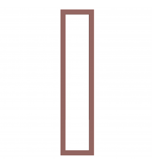 Bordeaux - Made to Measure - Open Frame Full Doors Supermatt Rusty Red