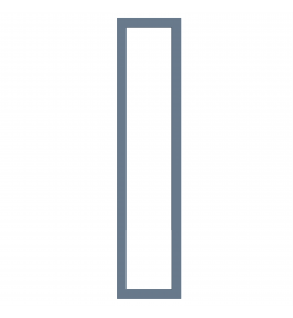 Bordeaux - Made to Measure - Open Frame Full Doors Misty Blue
