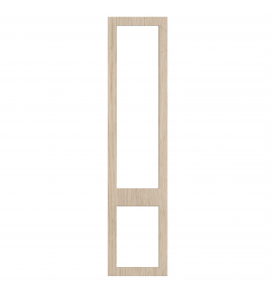 Bordeaux - Made to Measure - Open Frame Top and Bottom Doors Cremona Oak Cotta