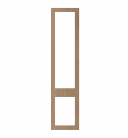Bordeaux - Made to Measure - Open Frame Top and Bottom Doors Cremona Oak Cannollo